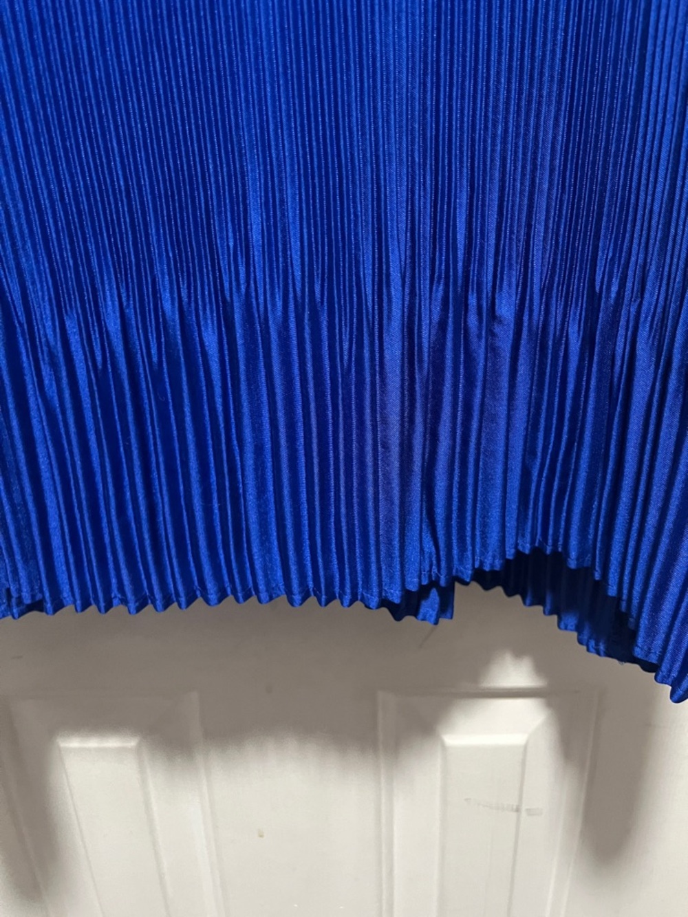 Banana Republic Royal Blue Pleated Long Sleeve Dress - Picture 6 of 8